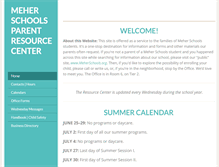 Tablet Screenshot of meherschoolsparents.org